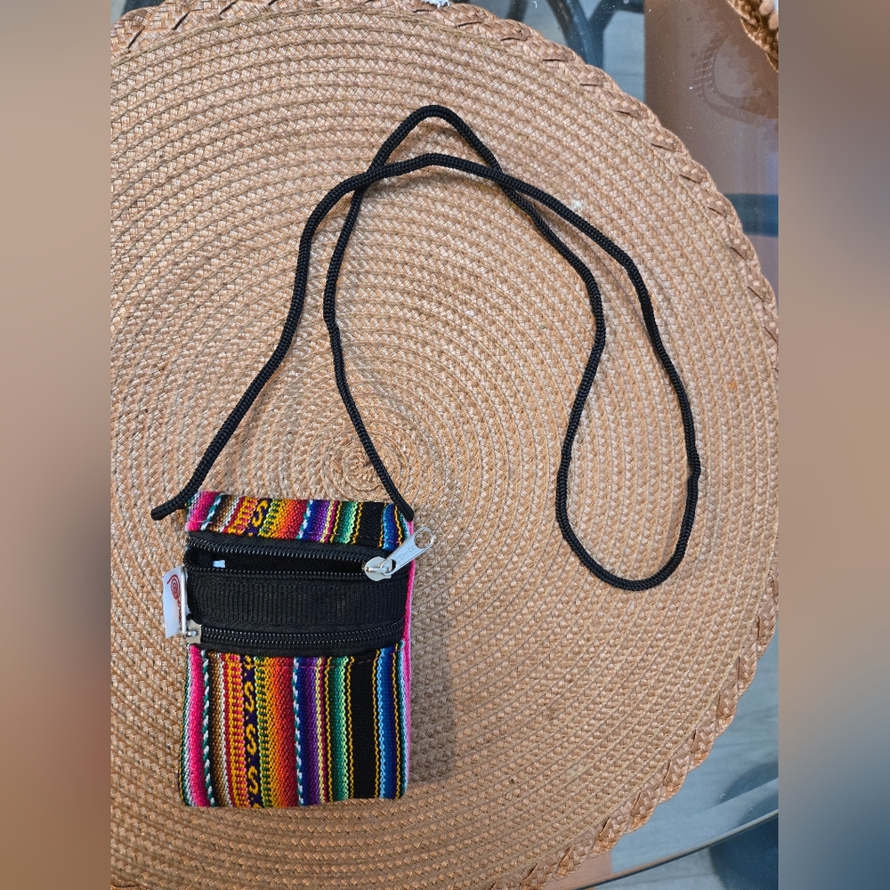 Colorful Striped Coin Pouch Set For Girls - Picture 2 of 4